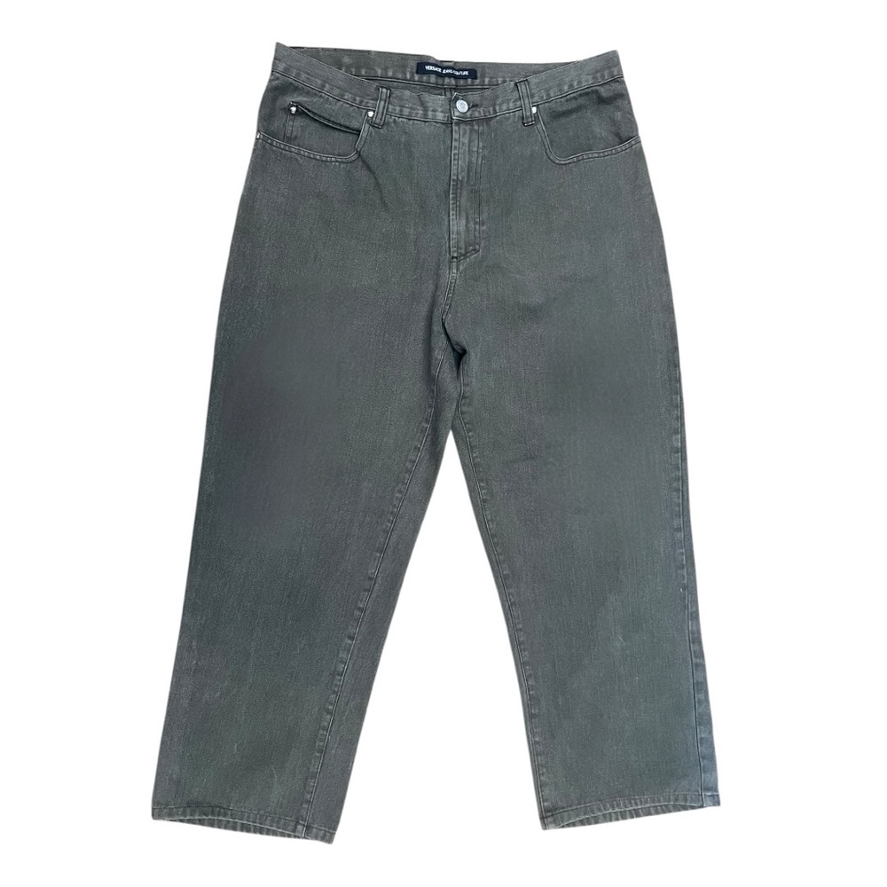 Vintage Versace Jeans Couture Gray Straight-Leg Denim – Men’s 36x28